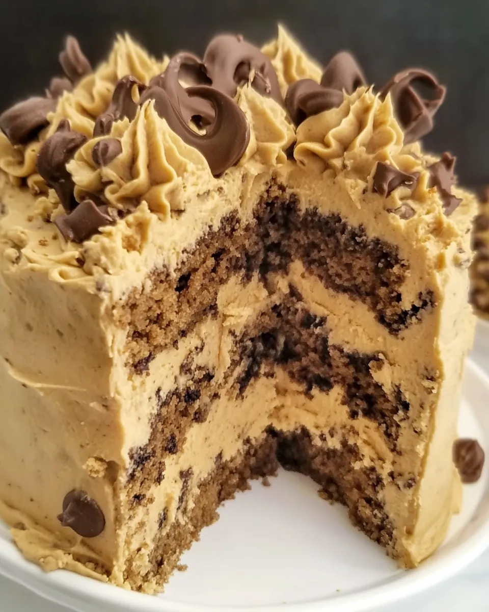 Homemade Cookie Dough Cake photo