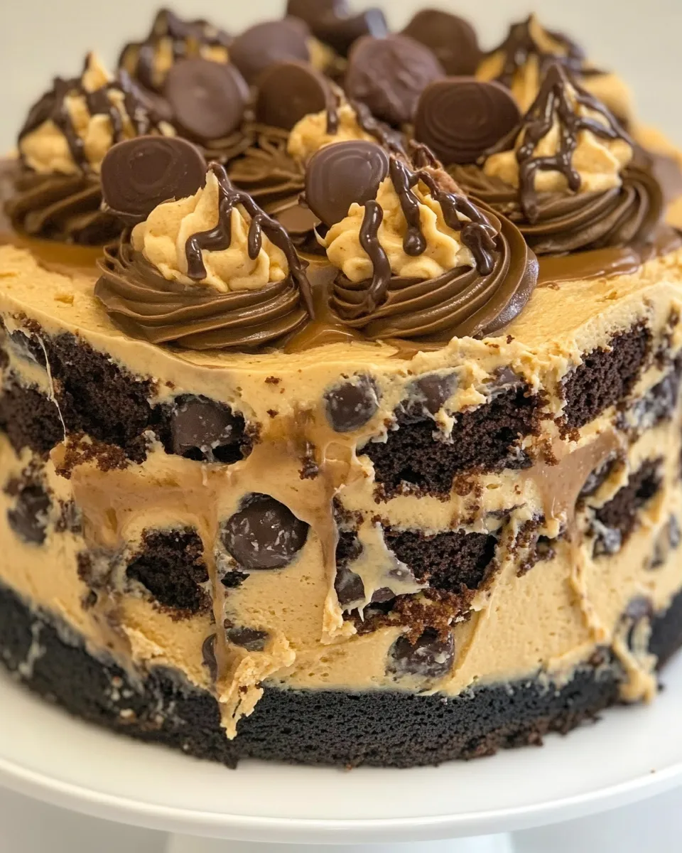 Easy Cookie Dough Cake recipe photo