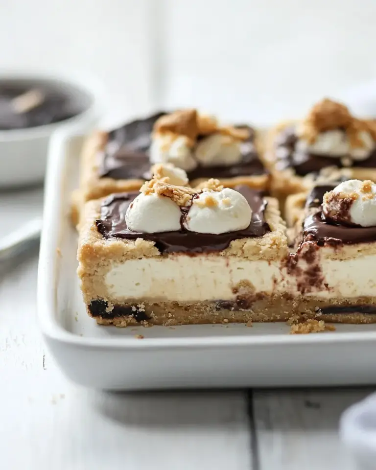 Homemade Cookie Dough Cheesecake Smores photo