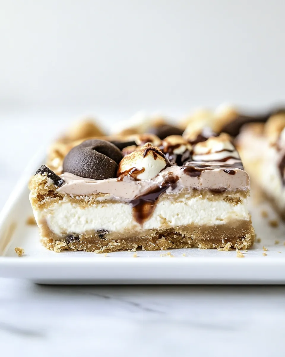 Delicious Cookie Dough Cheesecake Smores shot