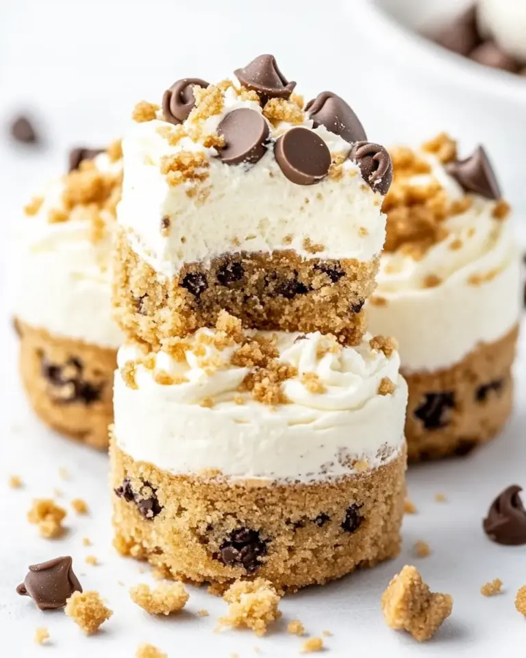 Homemade Cookie Dough Cheesecakes photo