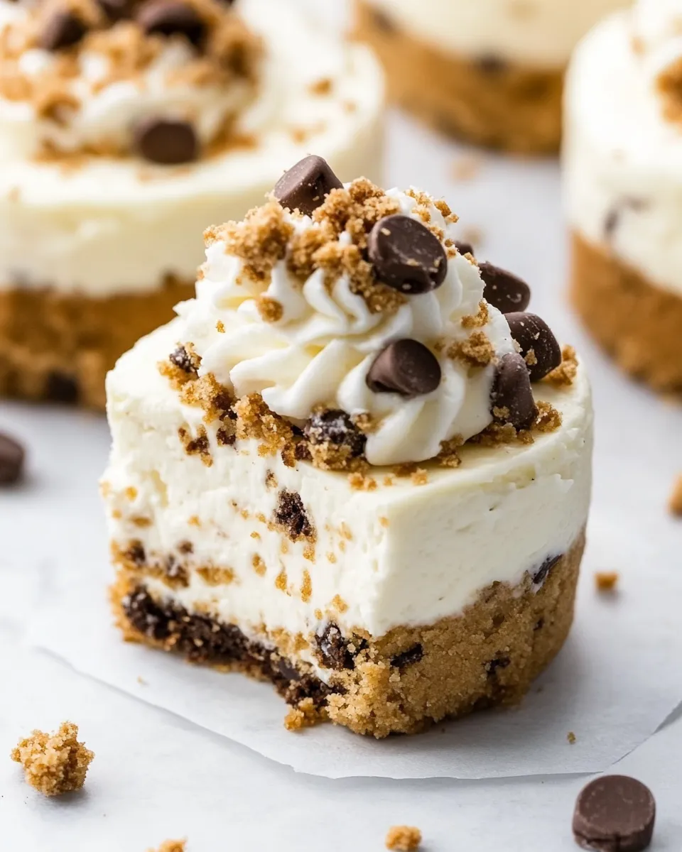 Easy Cookie Dough Cheesecakes recipe photo