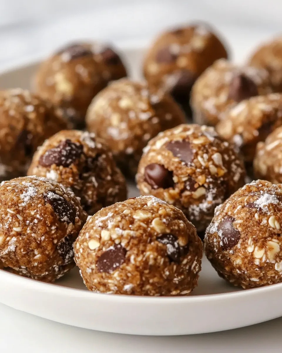 Easy Cookie Dough Energy Bites recipe photo