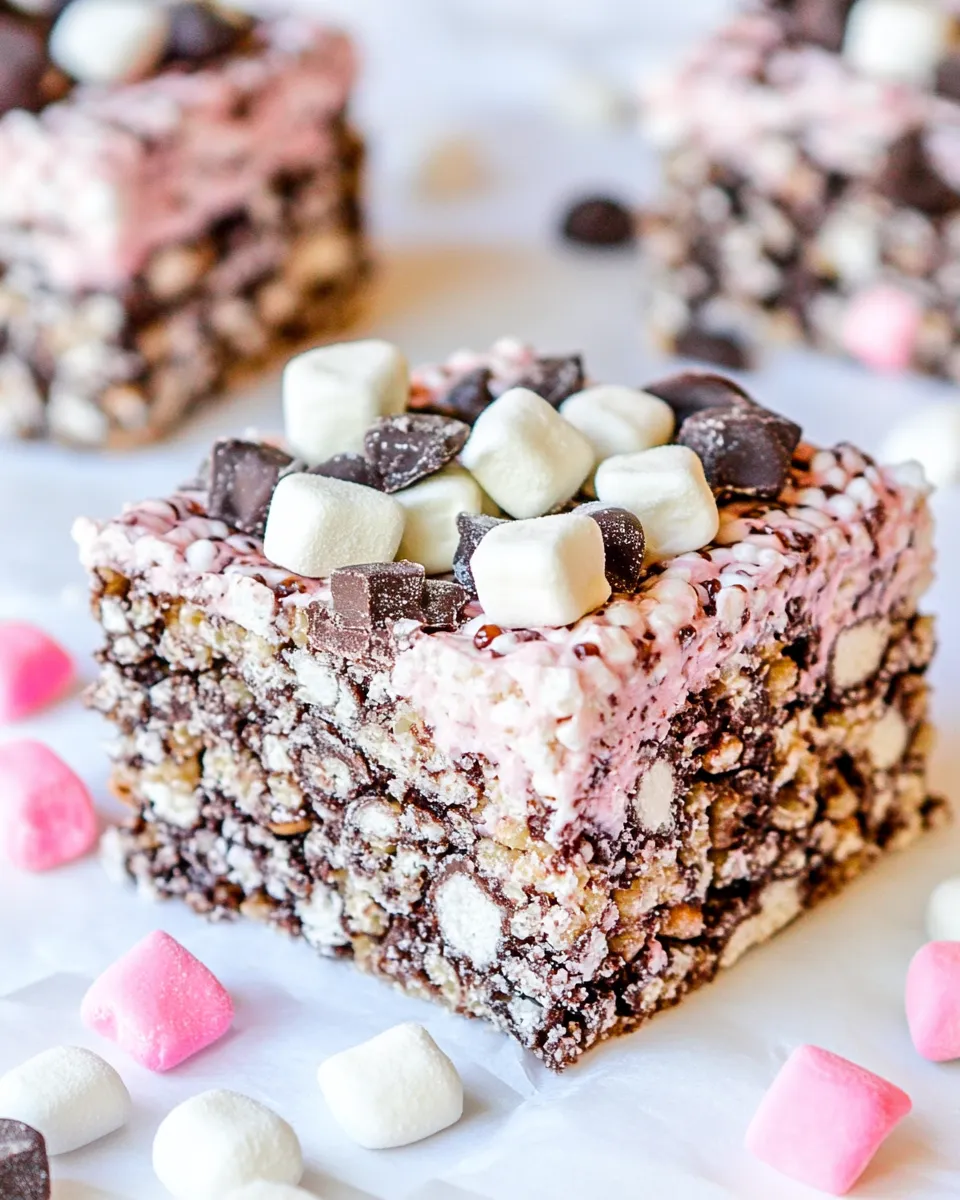 Homemade Cookies And Cream Marshmallow Crispy Treats recipe photo