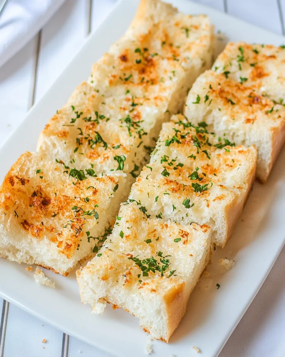 Delicious Copycat Commanders Palace Garlic Bread shot