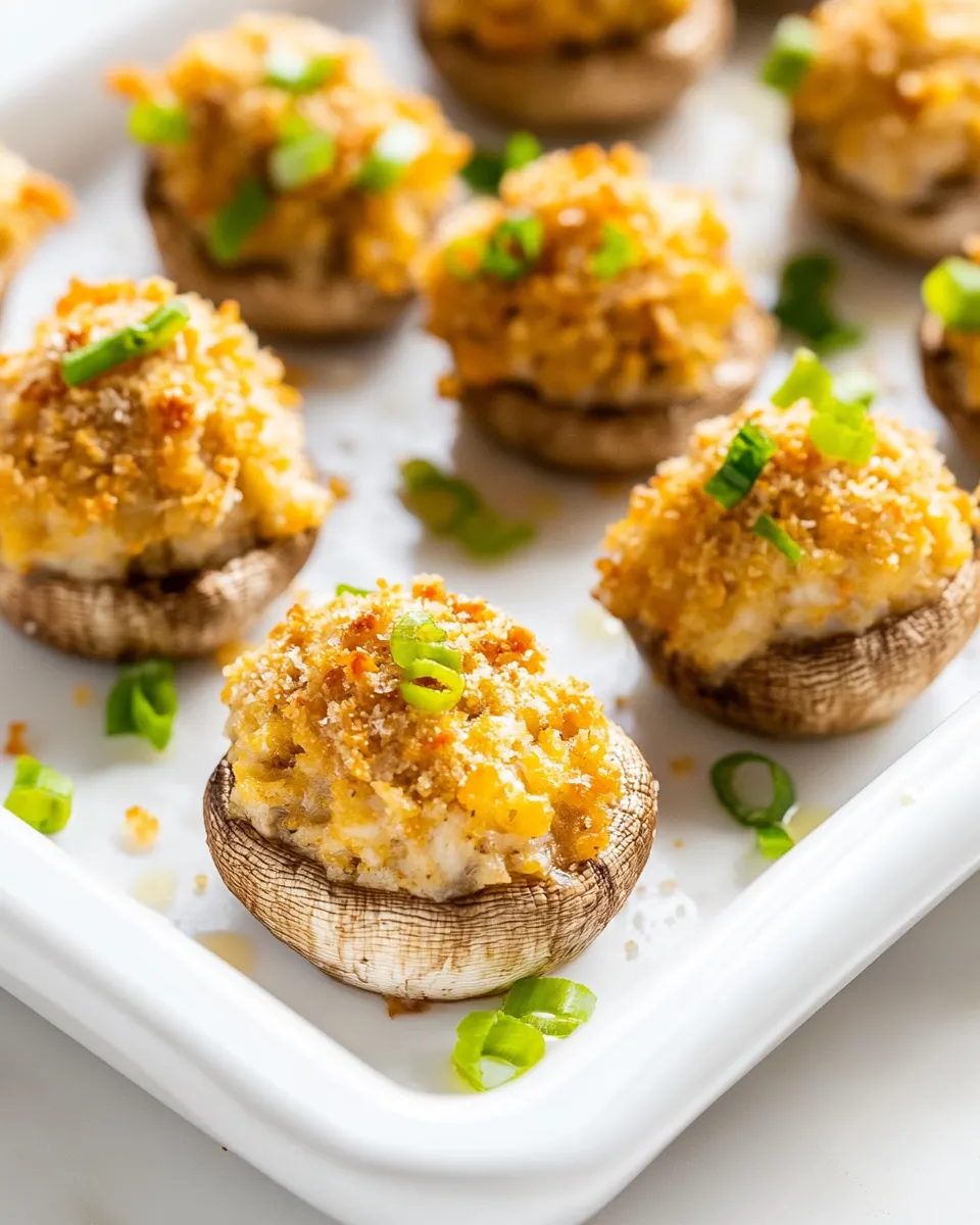 Easy Crab Stuffed Mushrooms (with Ritz Crackers) photo