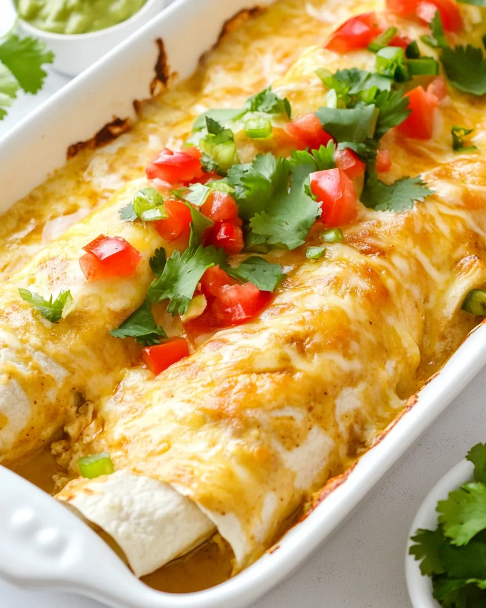 Easy Cream Cheese Chicken Enchiladas shot