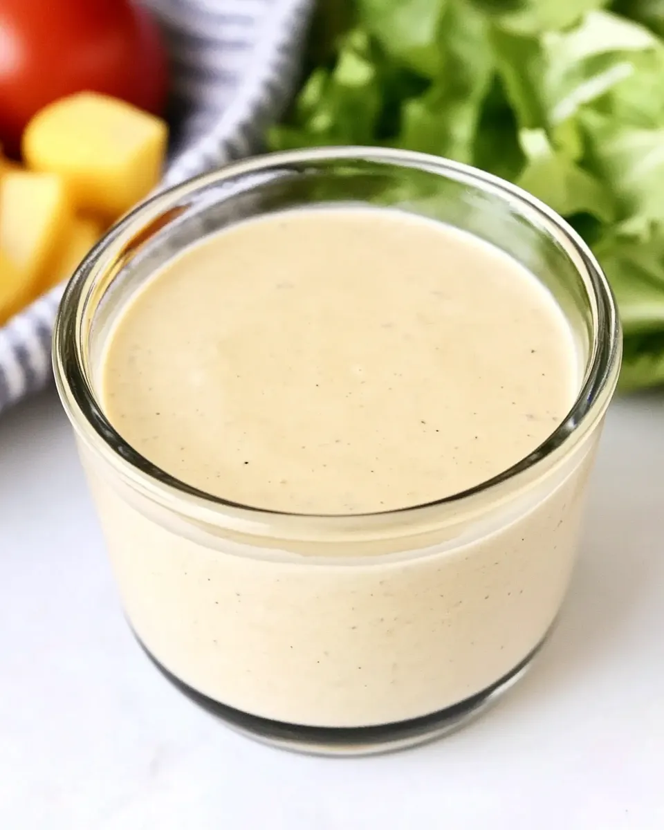 Classic Creamy Caesar Dressing Recipe image