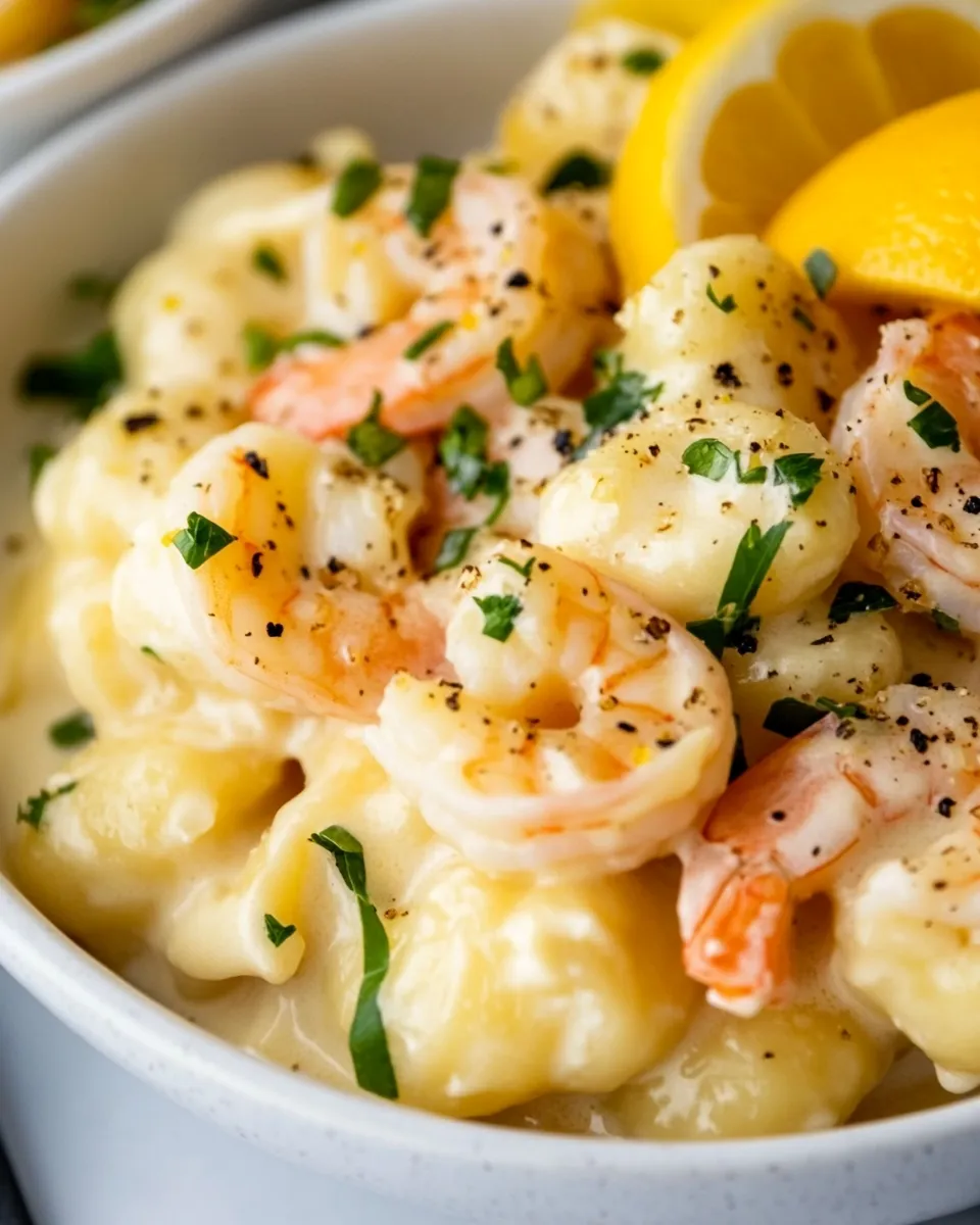 Classic Creamy Lemon Shrimp Gnocchi image