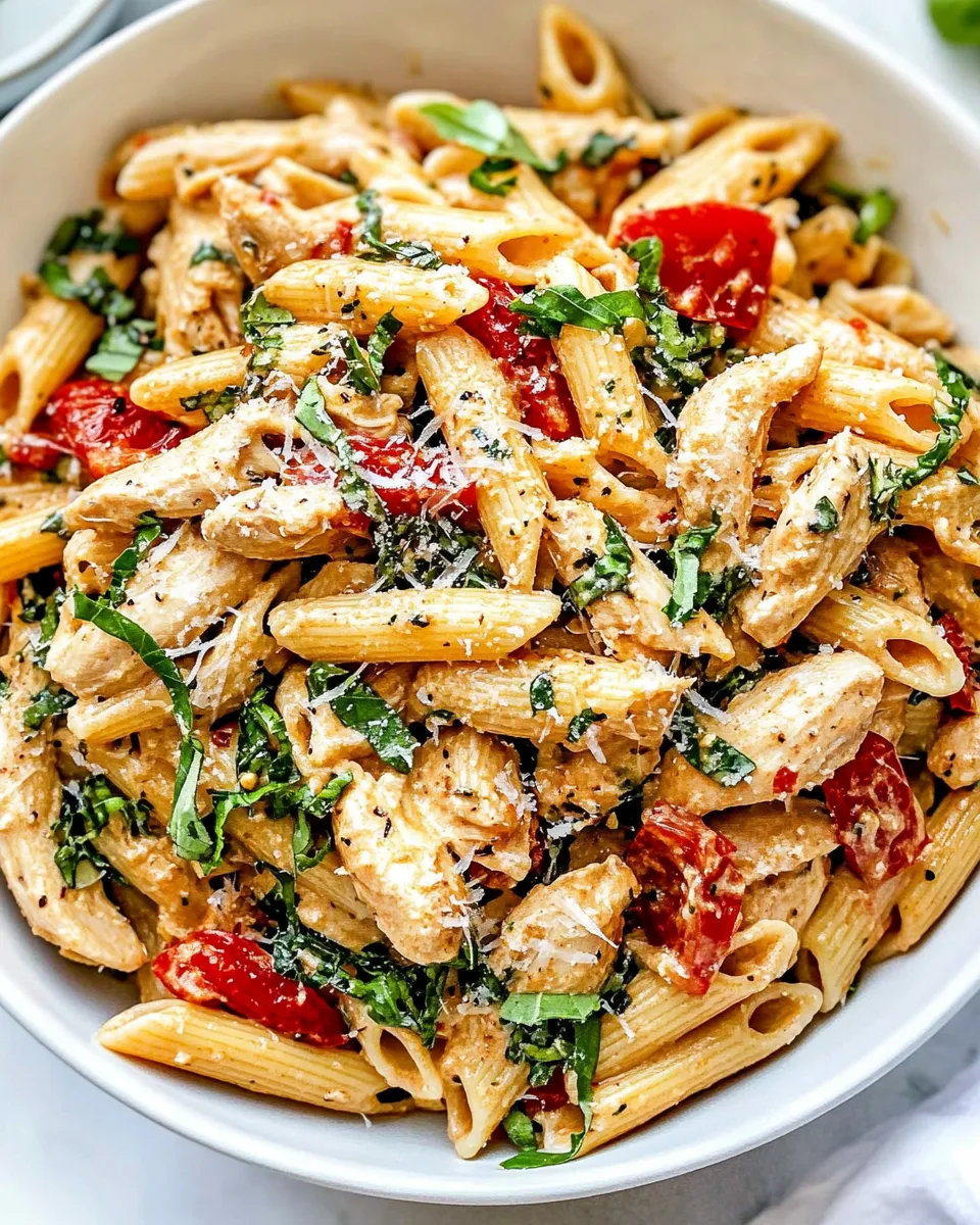 Homemade Creamy Tuscan Chicken Pasta Recipe photo