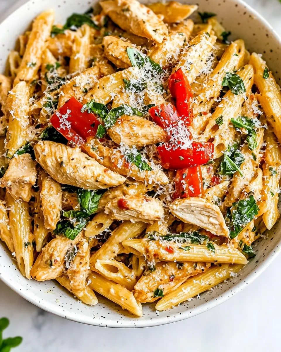 Delicious Creamy Tuscan Chicken Pasta Recipe dish photo