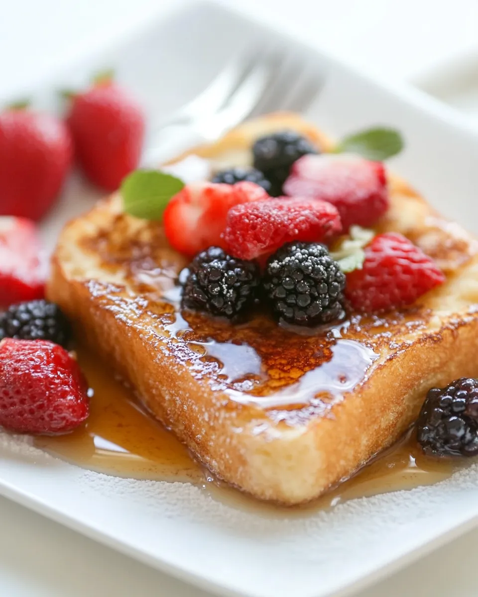 Delicious Creme Brulee French Toast dish photo