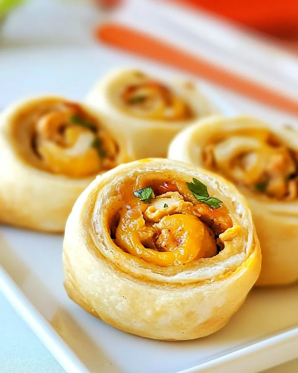 Delicious Crescent Chicken Taco Pinwheels image