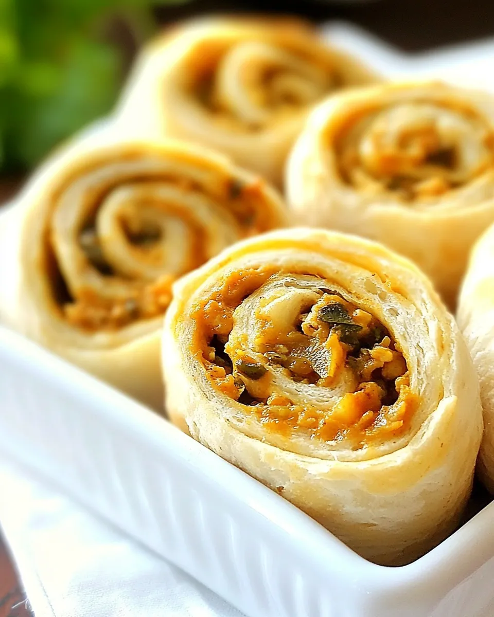Savory Crescent Chicken Taco Pinwheels shot