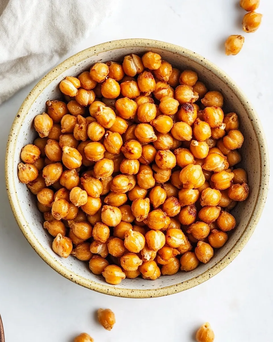 Delicious Crispy Air Fryer Chickpeas (3 Ways!) image