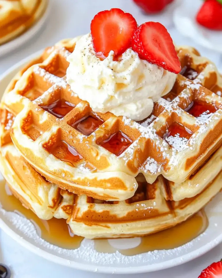 Homemade Crispy Belgian Waffles recipe photo