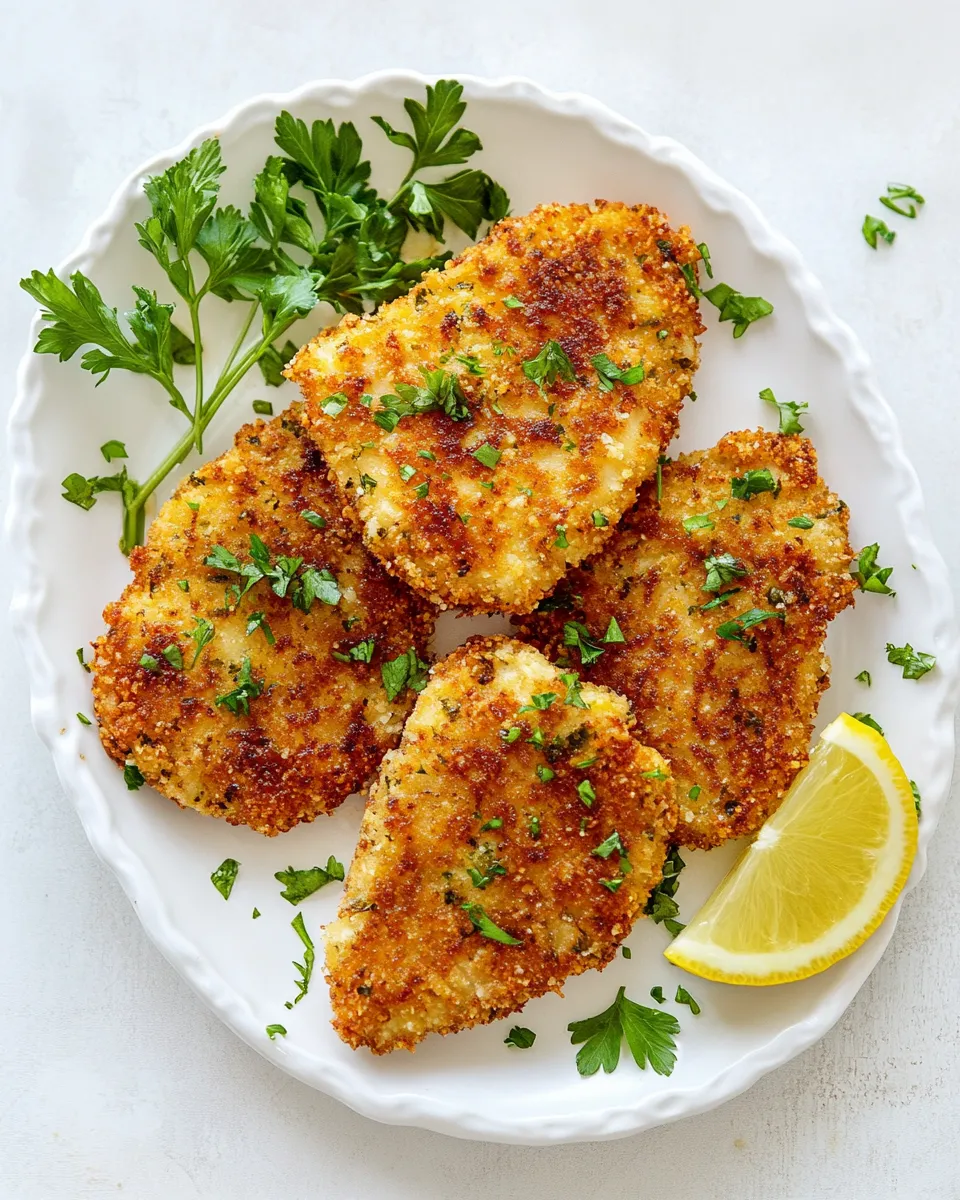 Delicious Crispy Breaded Chicken Cutlets image