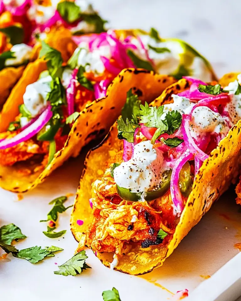 Homemade Crispy Buffalo Chicken Tacos photo