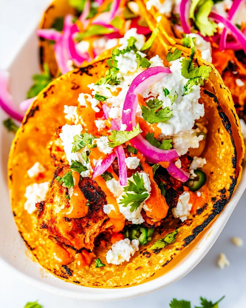 Delicious Crispy Buffalo Chicken Tacos shot