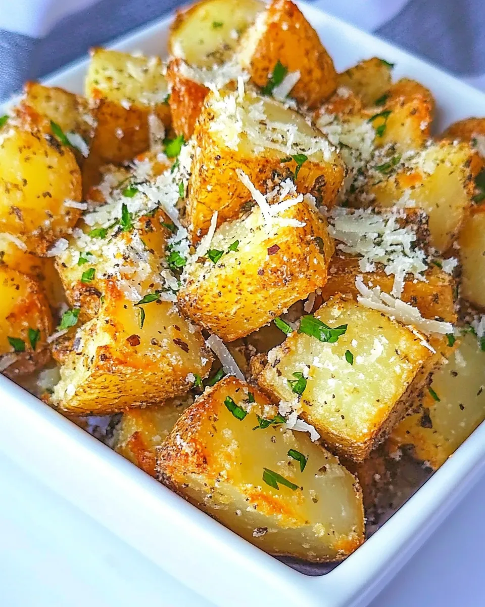 Delicious Crispy Crunchy Parmesan Potatoes image