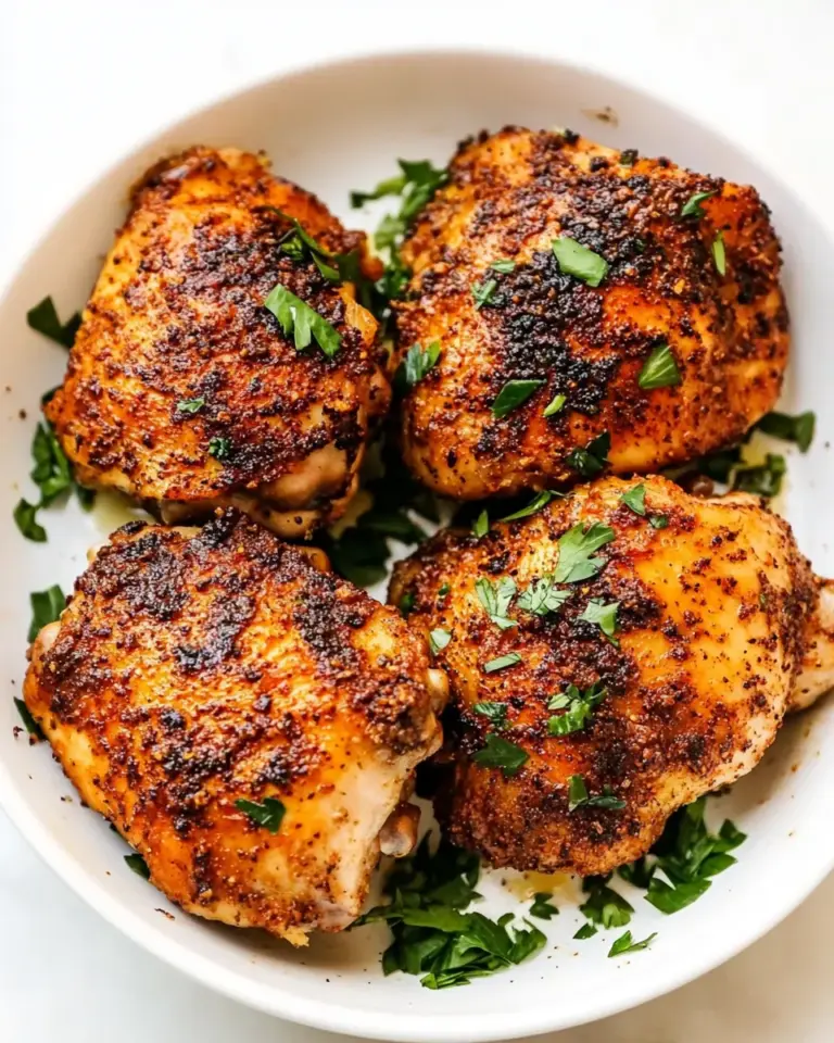 Homemade Crispy and Juicy Air Fryer Chicken Thighs photo