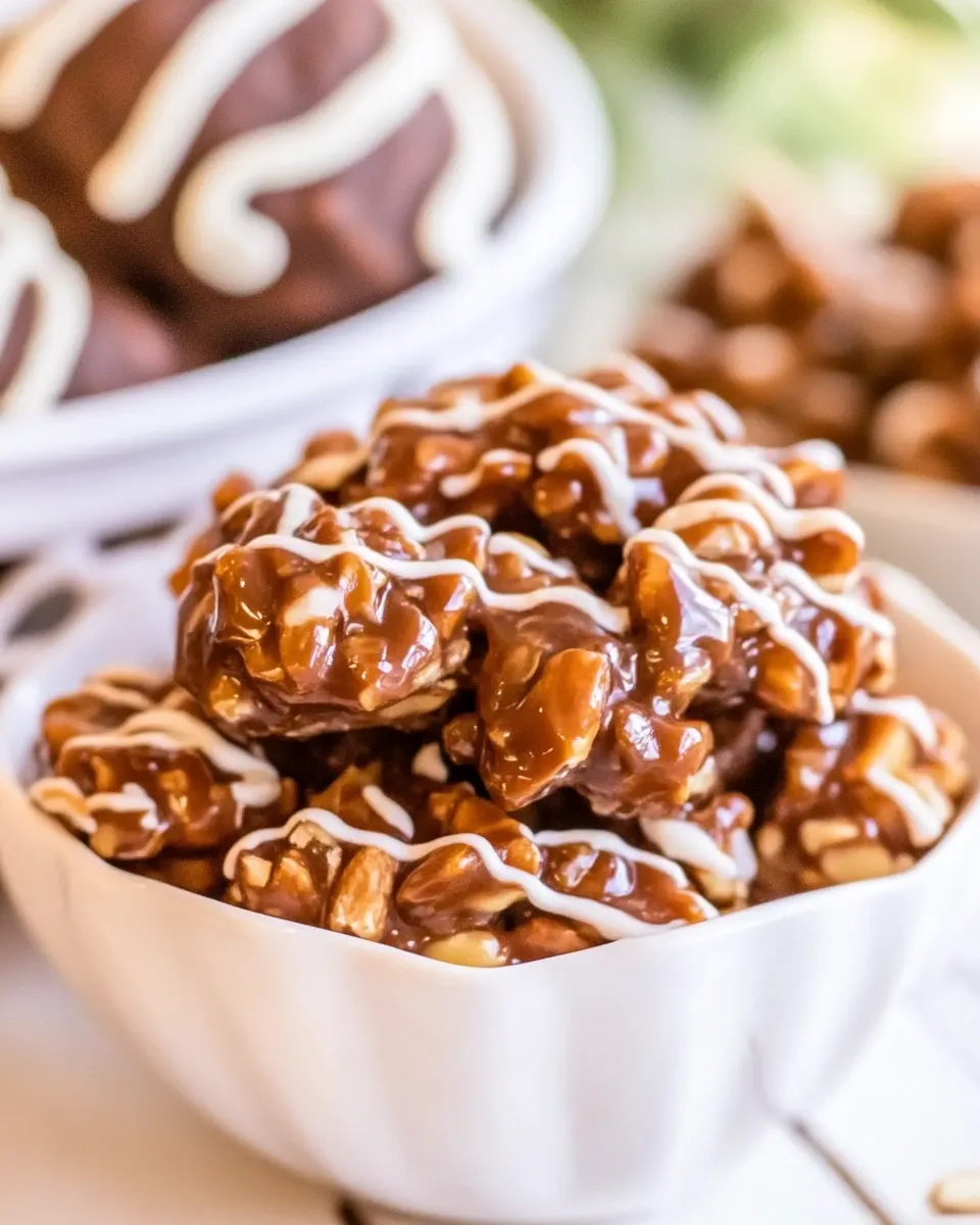Delicious Crock Pot Nut Clusters shot