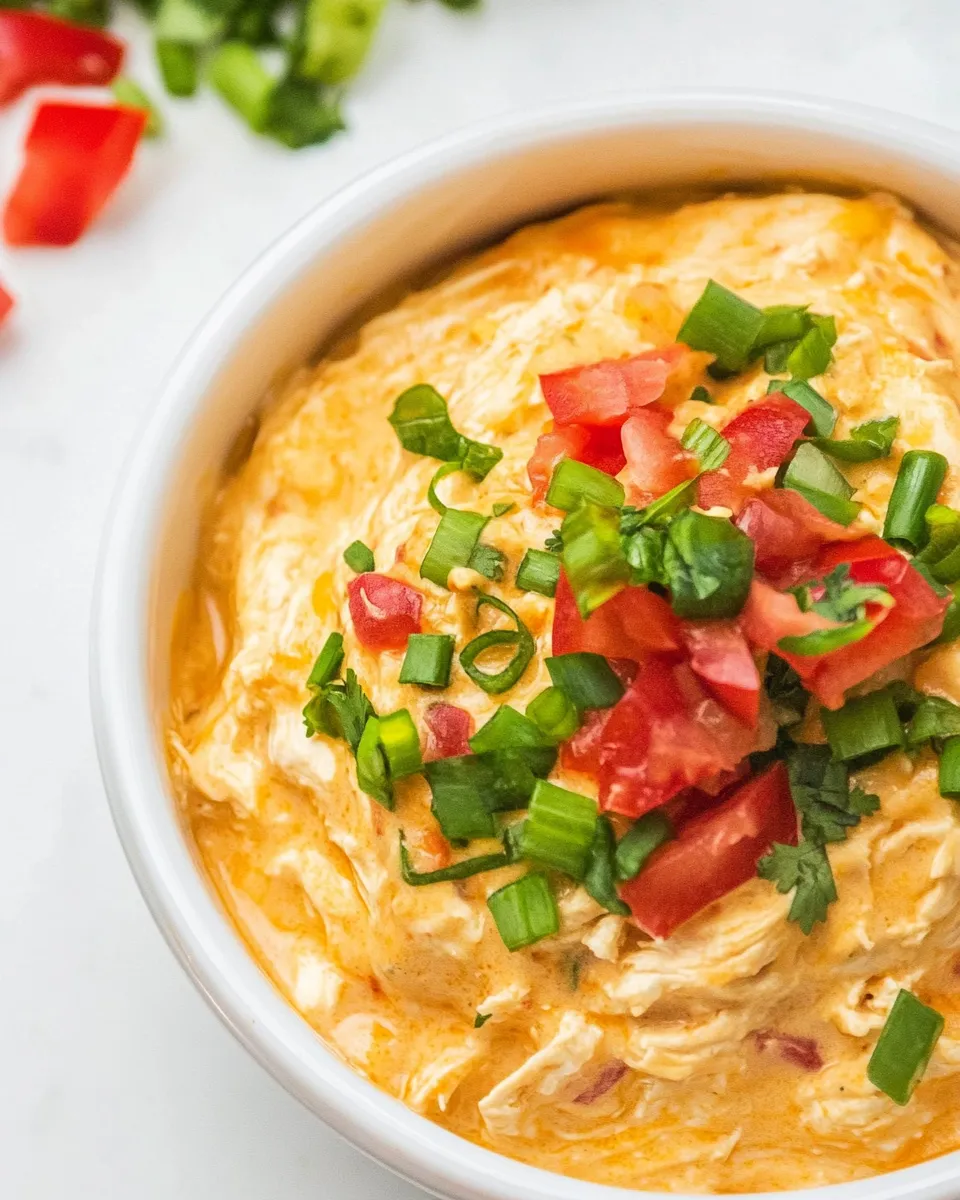 Best Crockpot Queso Chicken dish photo