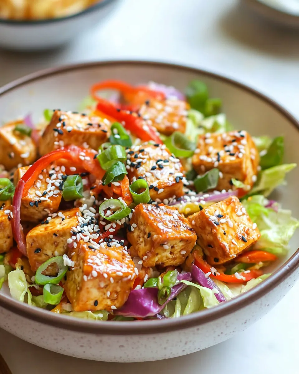 Easy Crunchy Sesame Tofu Salad recipe photo