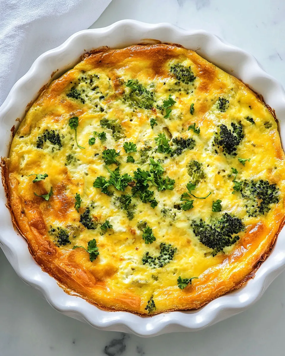 Easy Crustless Quiche recipe photo