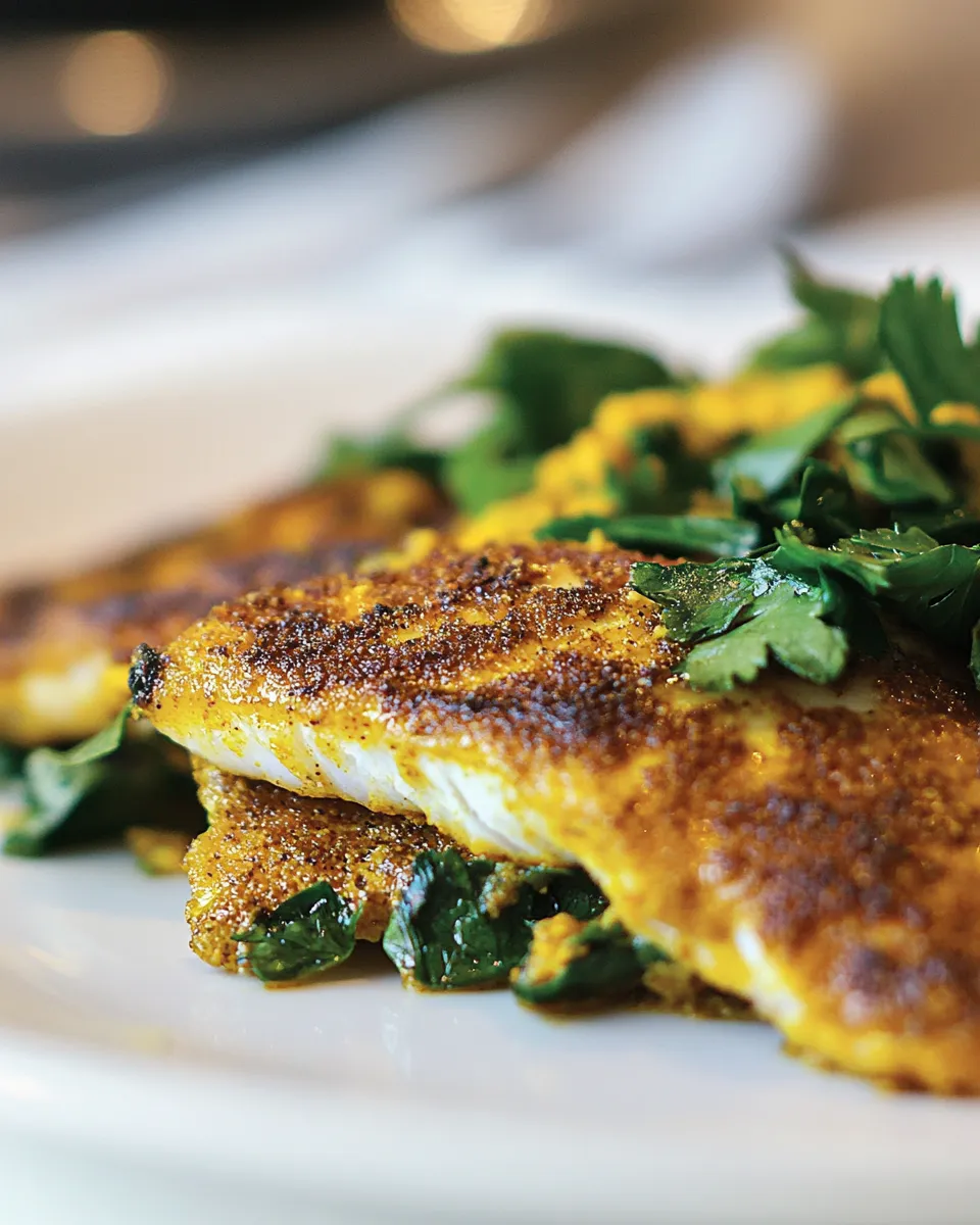 Homemade Curry Spiced Sole Recipe photo