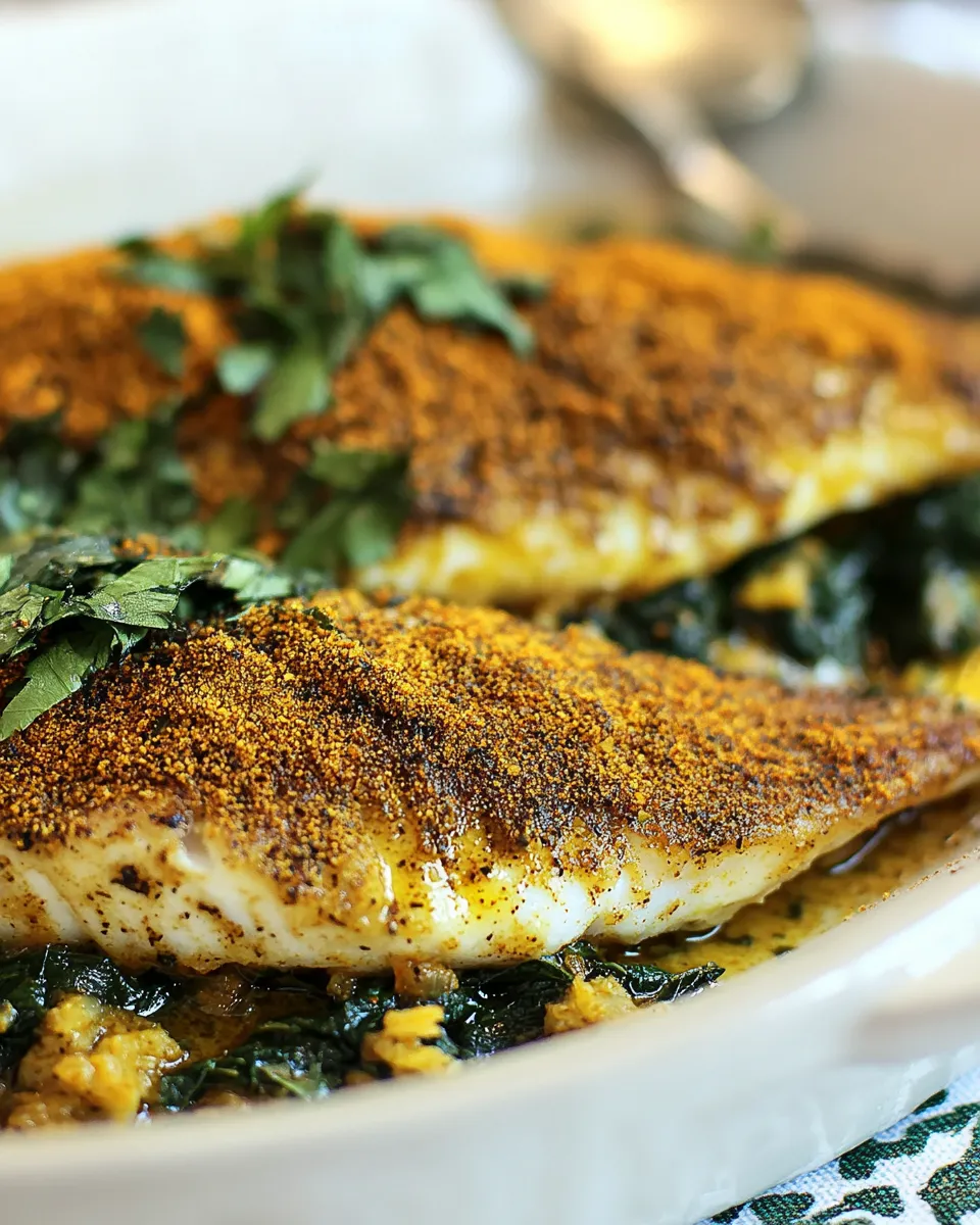Delicious Curry Spiced Sole Recipe image