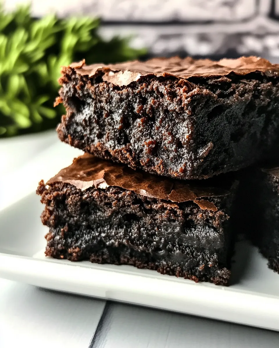 Easy Dark Chocolate Brownies recipe photo