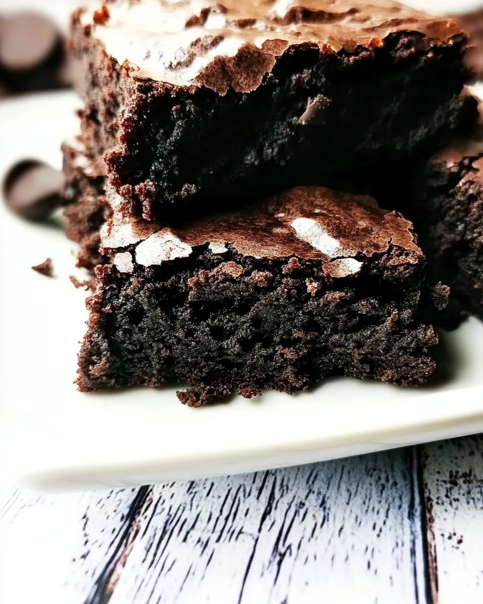 Delicious Dark Chocolate Brownies shot