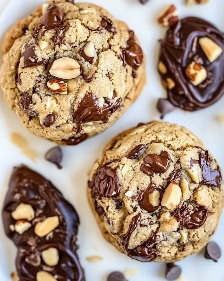 Homemade Dark Chocolate Chip Hazelnut Cookies photo