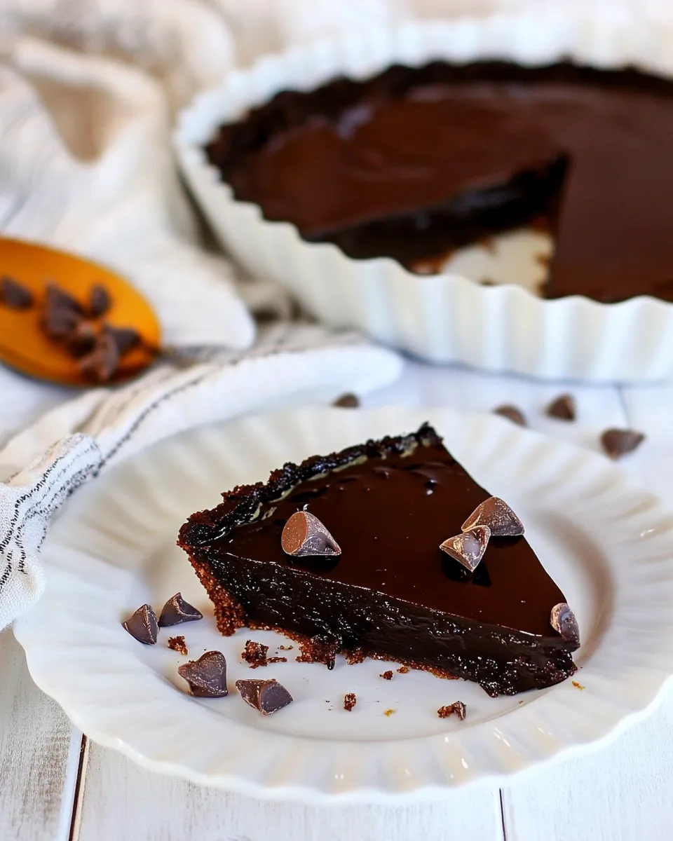 Classic Dark Chocolate Ganache Tart image