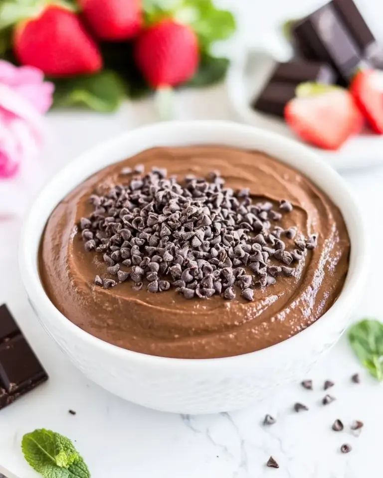 Homemade Dark Chocolate Hummus photo