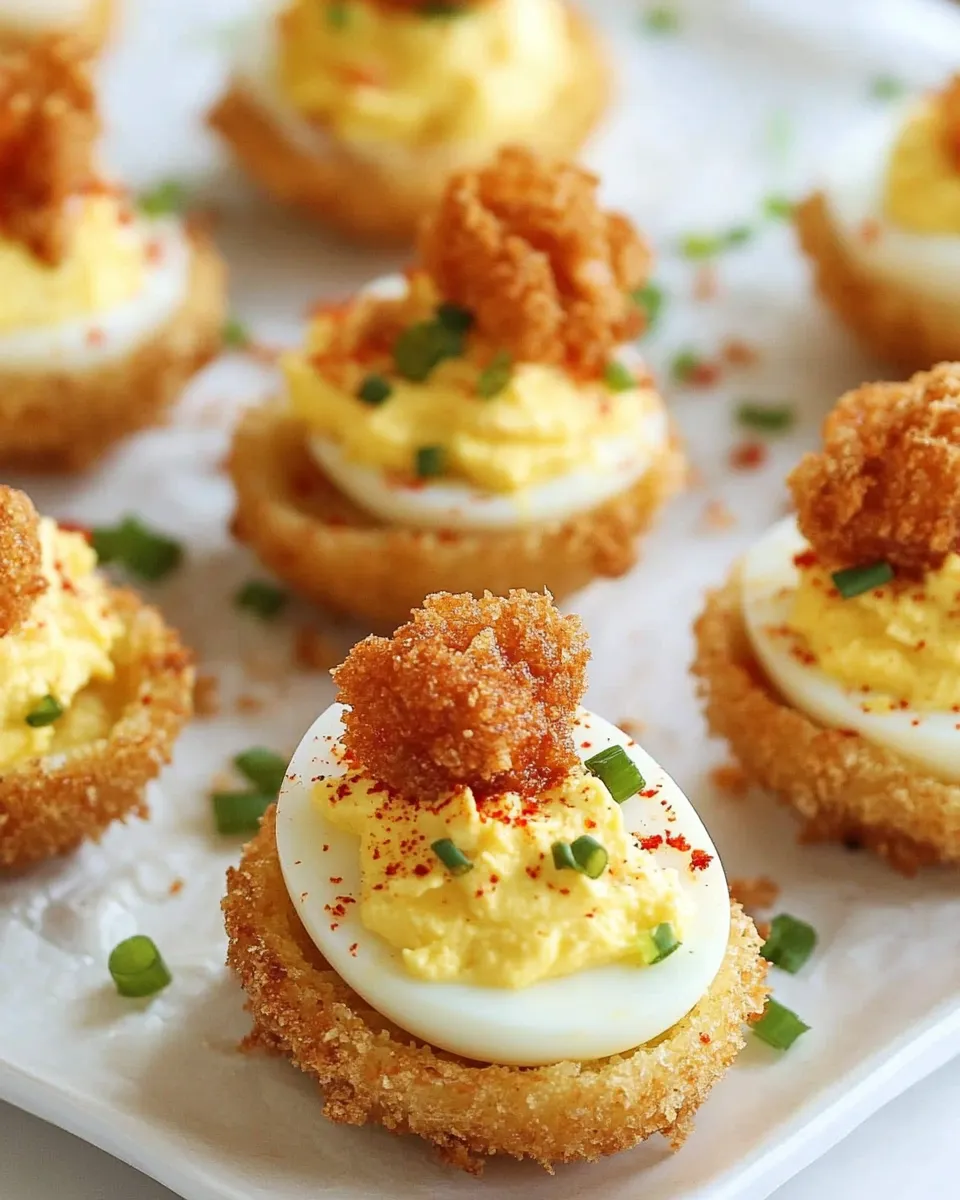 Delicious Deep-Fried Deviled Eggs Recipe recipe photo