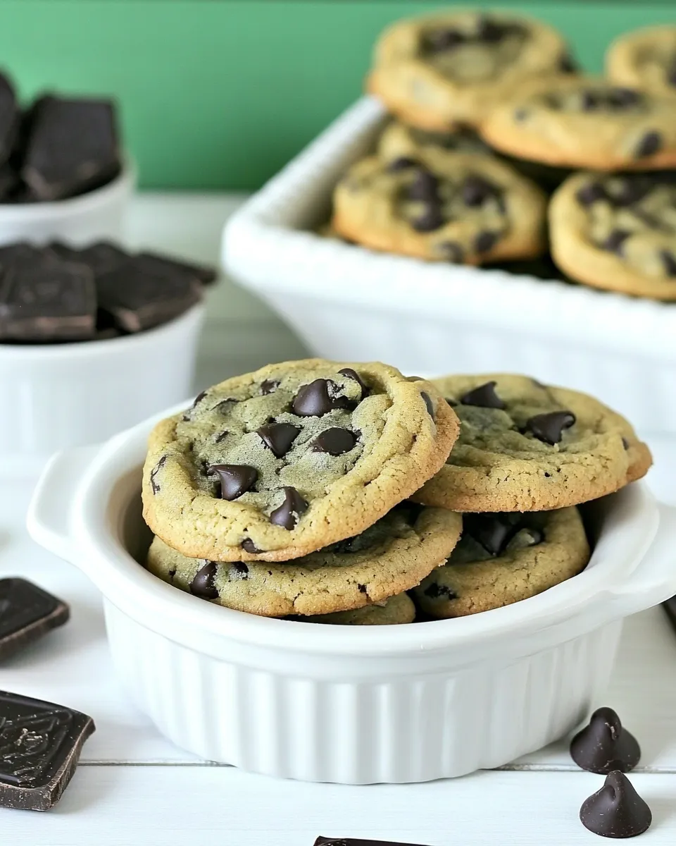Classic Deep Dish Thin Mint Chocolate Chip Cookies image