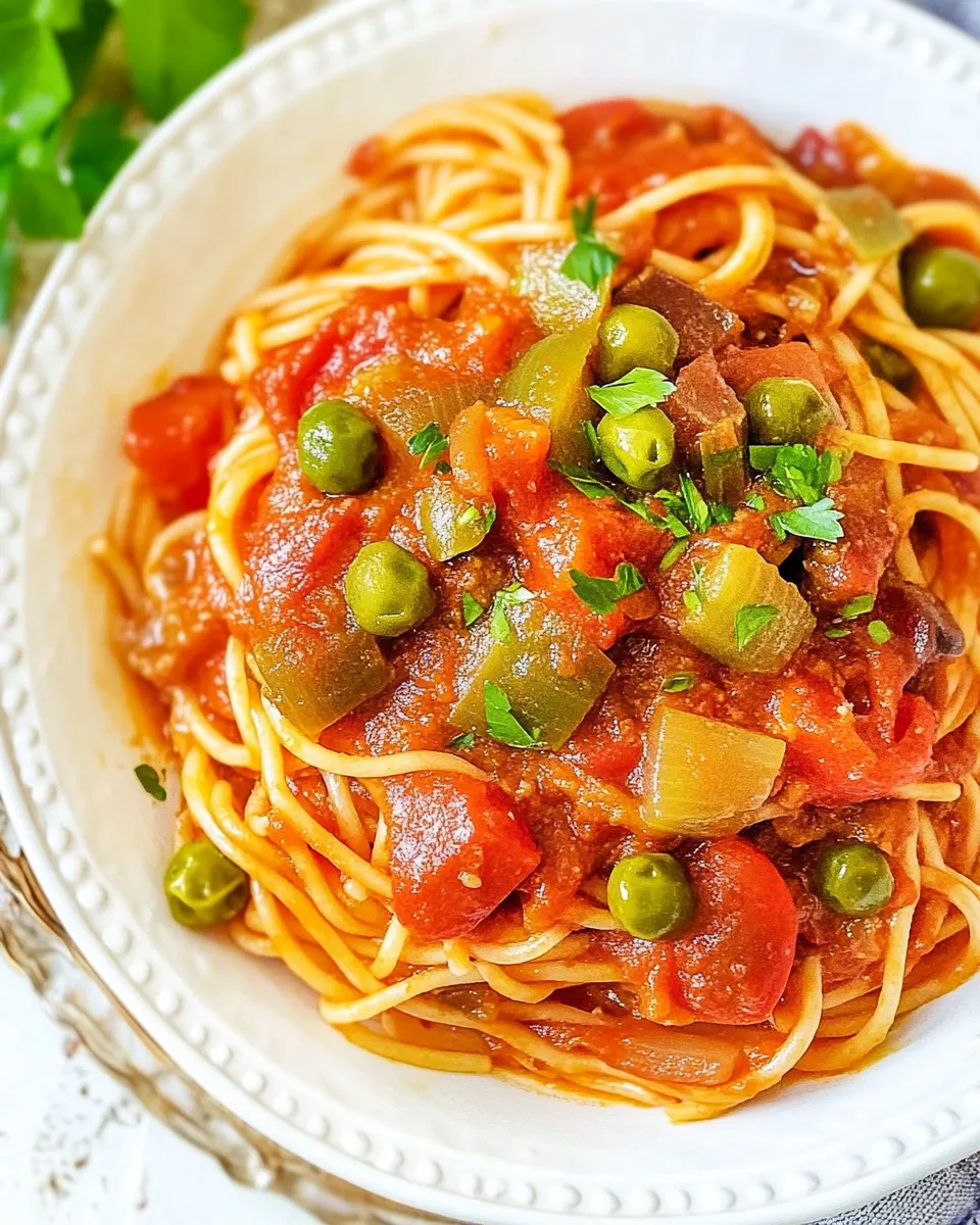 Classic Dominican Spaghetti (Espaguetis) image