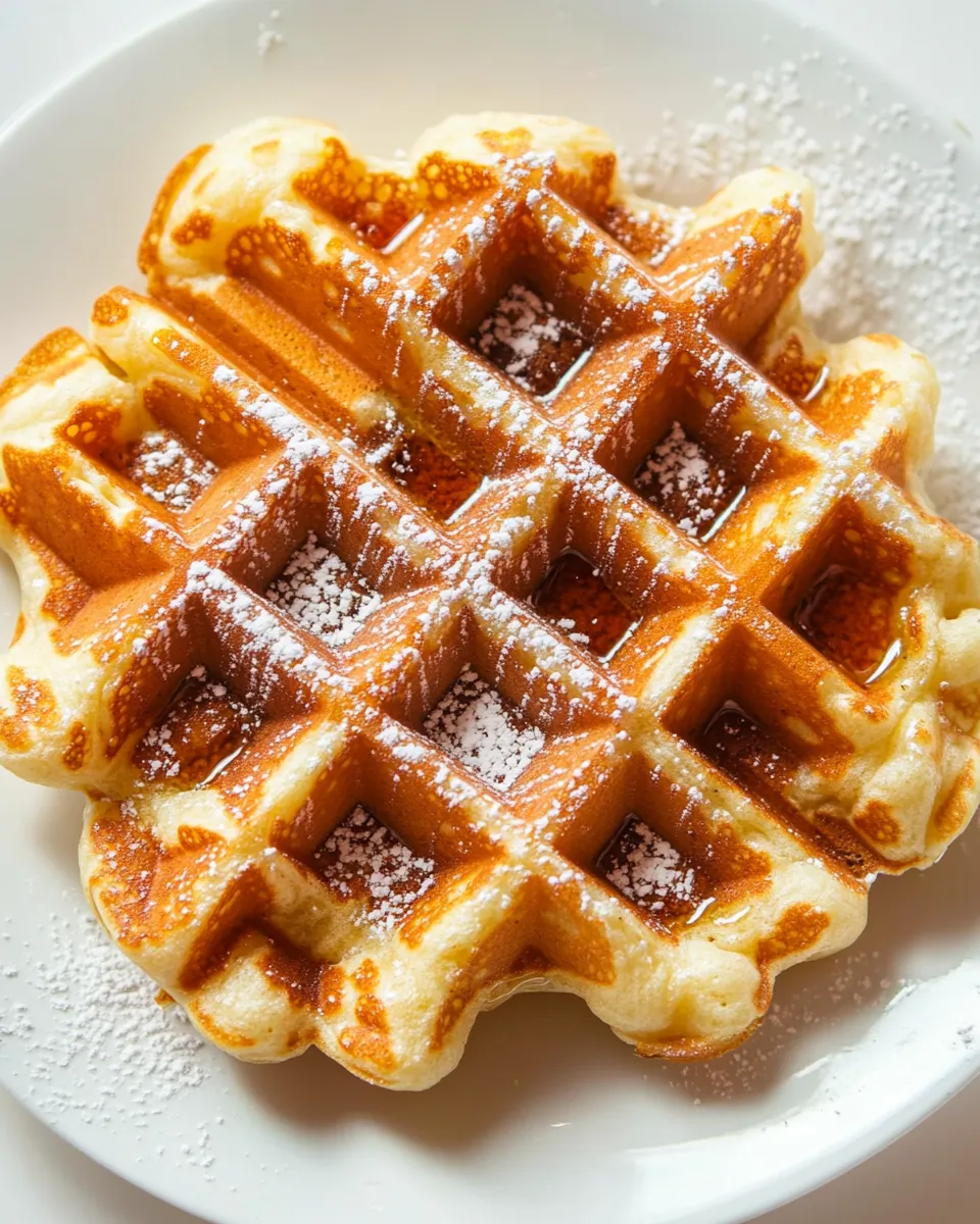 Delicious Donut-Glazed Yeasted Waffles image