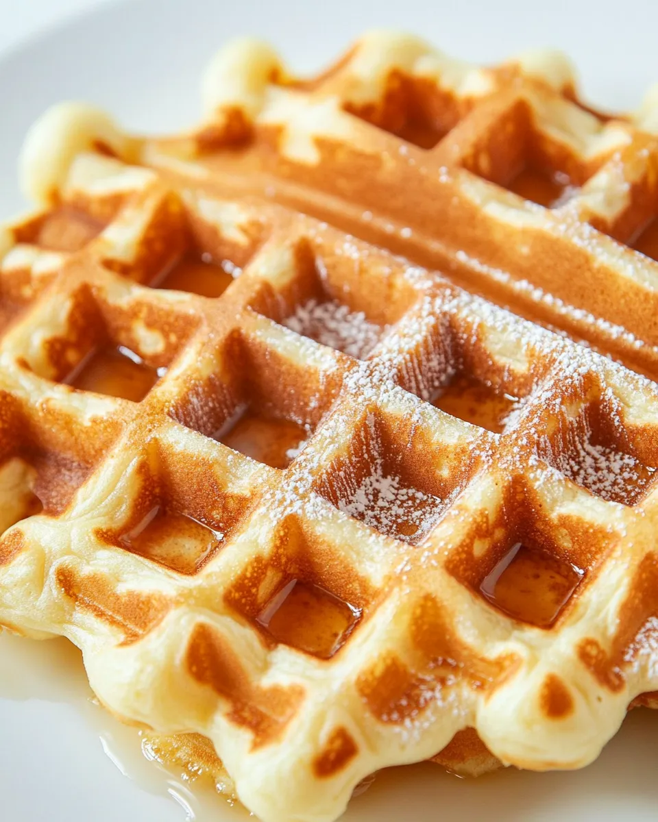 Easy Donut-Glazed Yeasted Waffles recipe photo