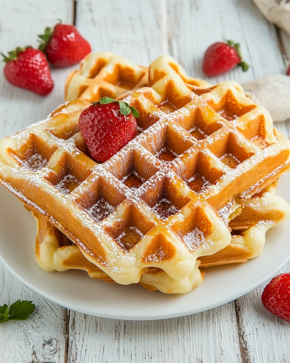 Tasty Donut-Glazed Yeasted Waffles dish photo