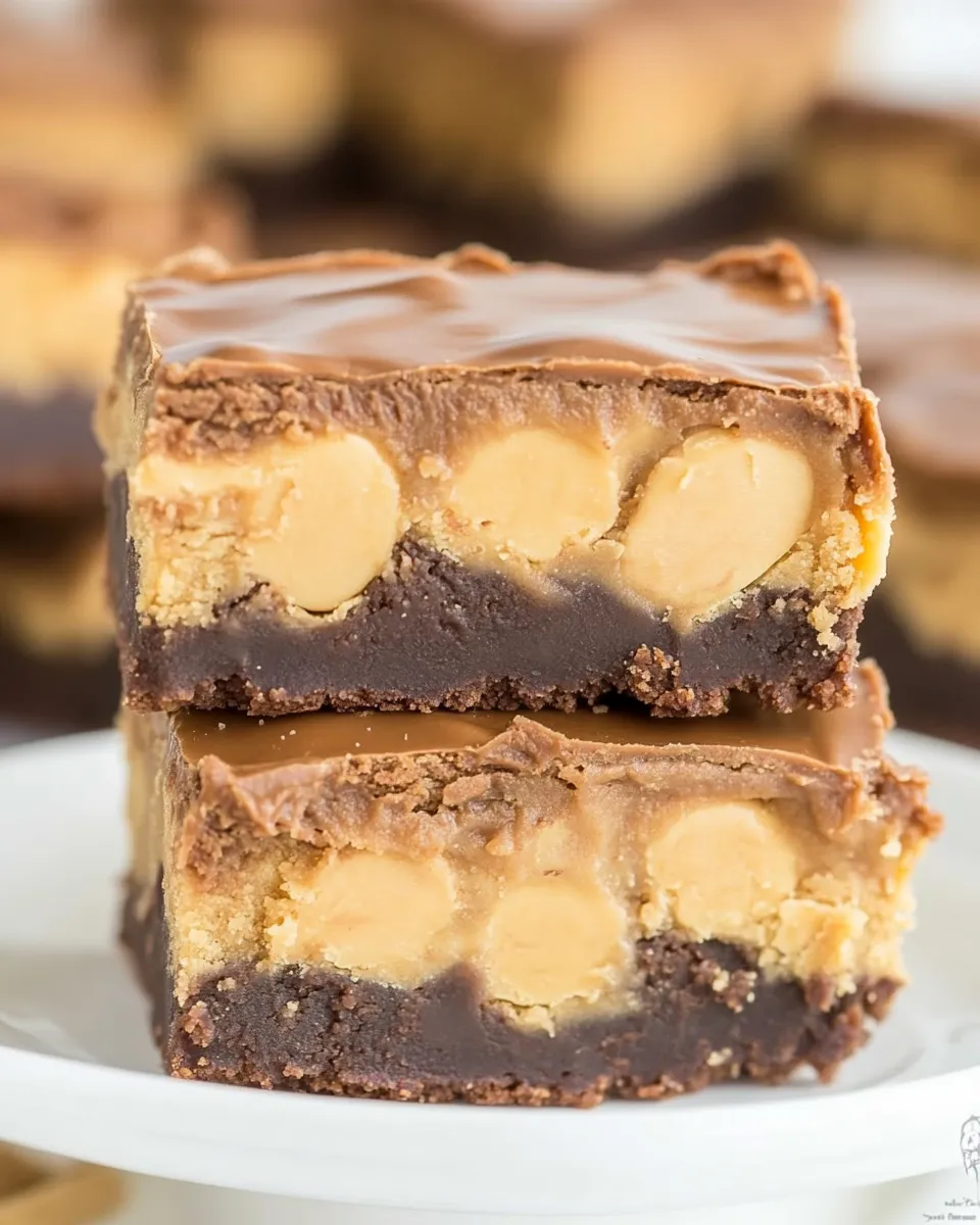 Delicious Double Frosted Peanut Butter Brownies image