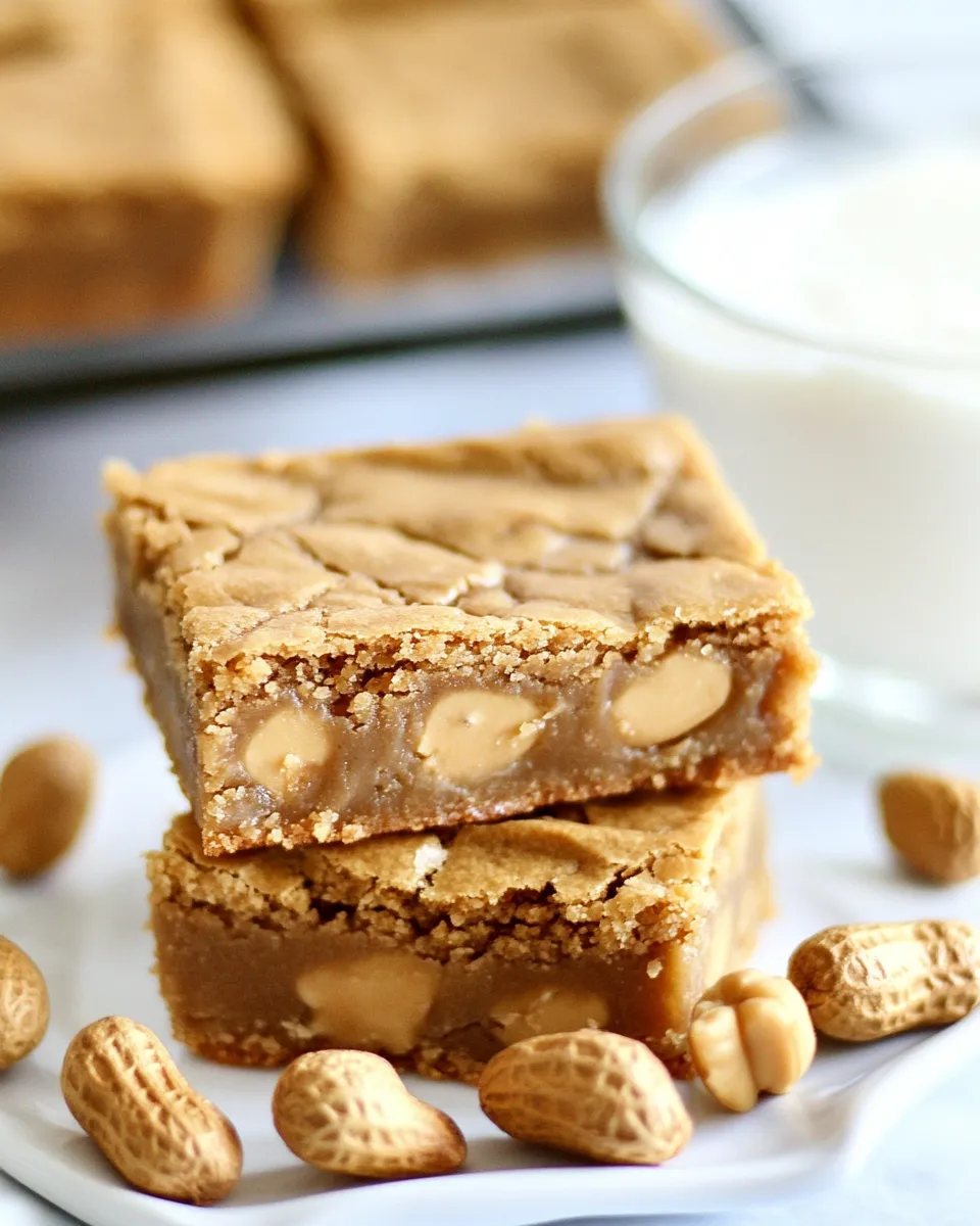 Delicious Double Trouble Peanut Butter Cookie Bars image
