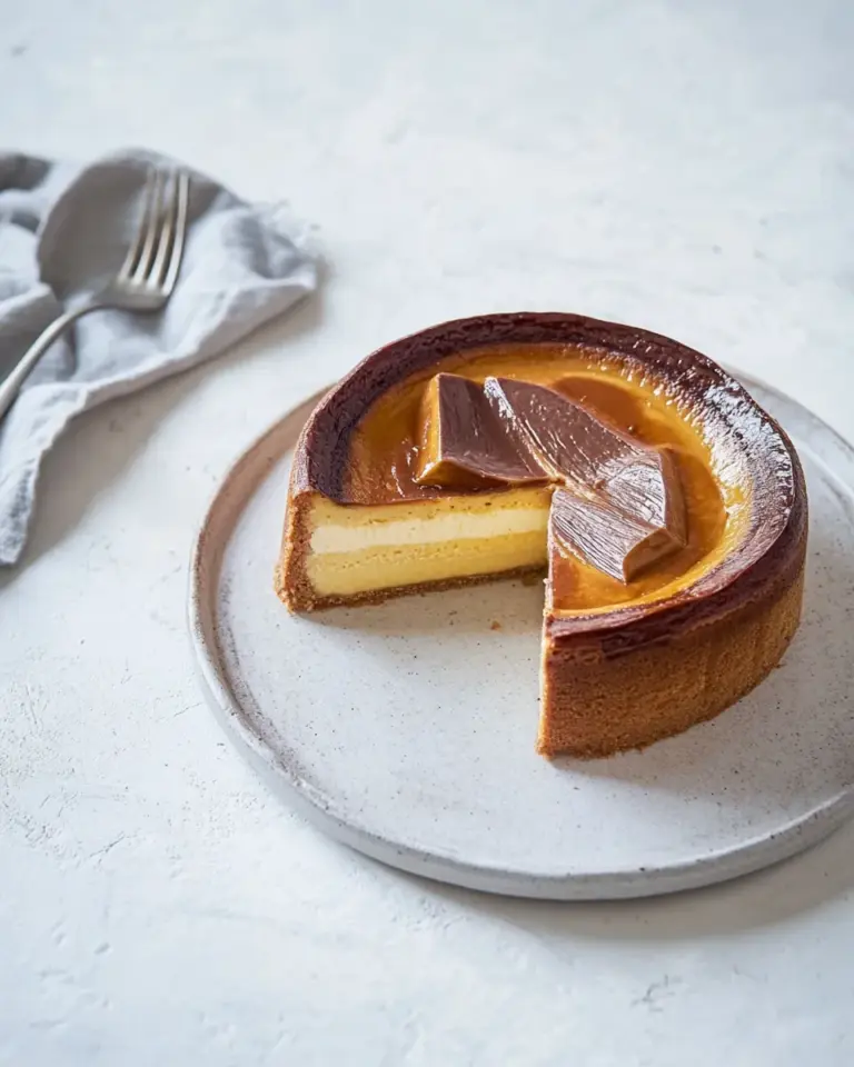 Homemade Easy Air Fryer Loaf Basque Cheesecake photo