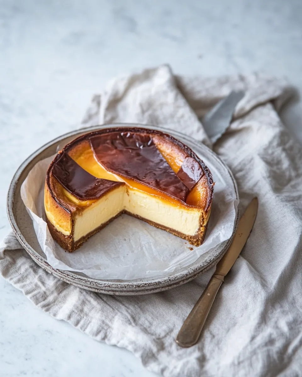 Delicious Easy Air Fryer Loaf Basque Cheesecake recipe photo