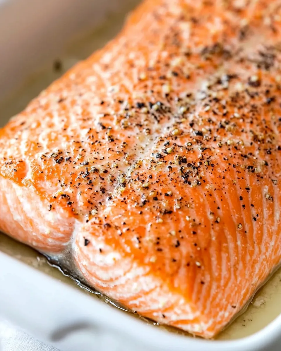 Healthy Easy Baked Salmon Recipe dish photo