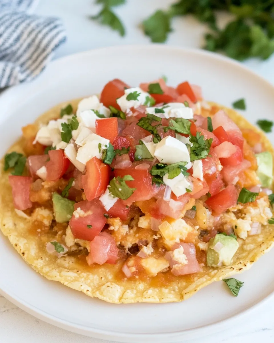Quick Easy Baked Tostadas shot