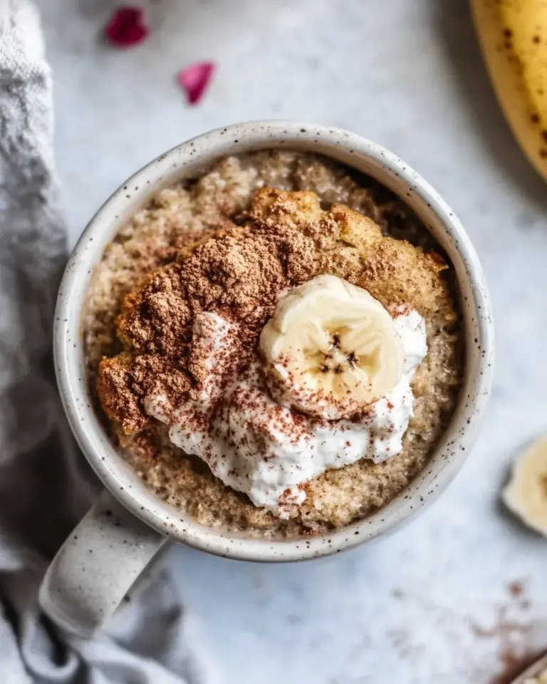Homemade Easy Banana Bread Mug Cake Recipe photo