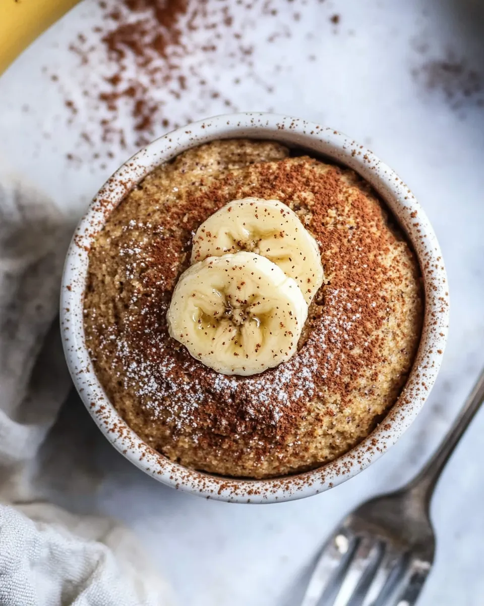 Classic Easy Banana Bread Mug Cake Recipe image